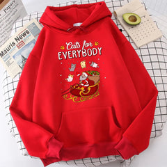 Cats For Everybody Funny Ugly Christmas Hoodie Wome