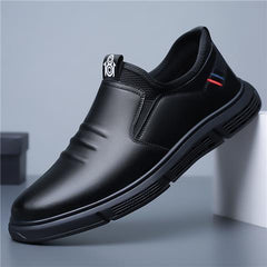 Men Shoes Black White Flats Walking Shoes