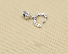 S925 Sterling Silver Fashion Earrings Skull Ring