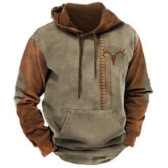 Street Trend Color Painting Men's Hoodie