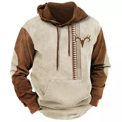 Street Trend Color Painting Men's Hoodie