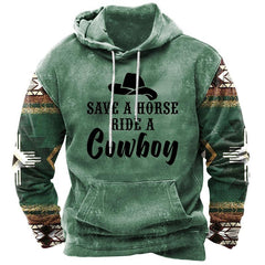 Street Trend Color Painting Men's Hoodie