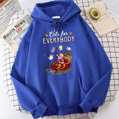 Cats For Everybody Funny Ugly Christmas Hoodie Wome